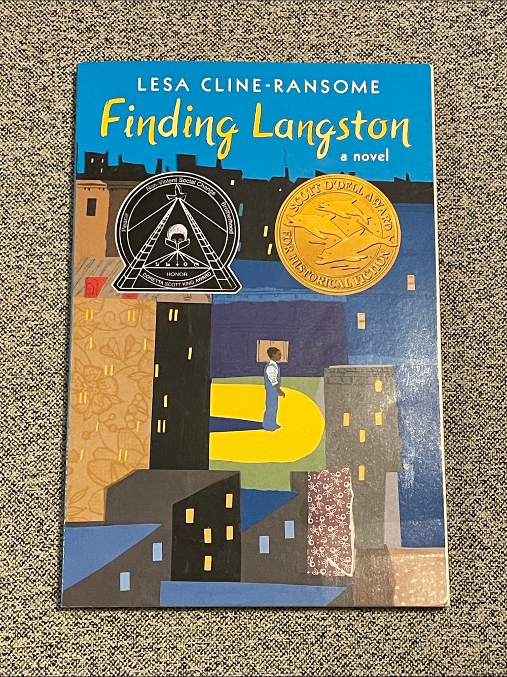 Finding Langston Novel Lesa Cline-Ransome Kids Paperback Honor Award Book GUC